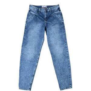 Abercrombie Kids Size 15/16 Girls High Rise Mini Mom Jean Blue Denim